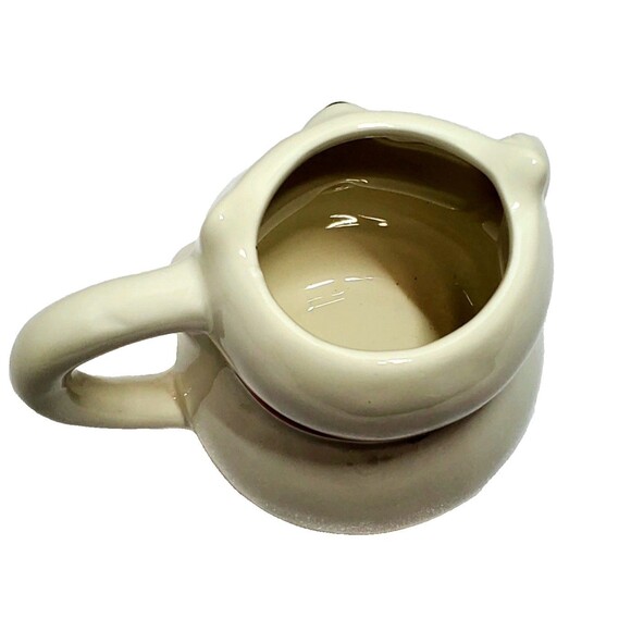 World Market Exclusive- Lucky Cat Figural Ceramic Teacup White– Beckoning Cat - Picture 5 of 7